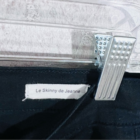 Frame Denim Le Skinny de Jeanne Ripped Distressed Film Noir Wash Jeans Size 26 - Picture 9 of 10